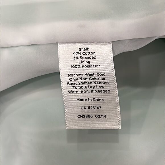 Talbots Women’s Palm Tree Leaf Green/White Tropical Print Skirt Sz 8P - Picture 7 of 8